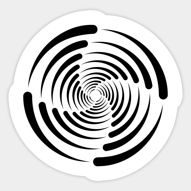 spiral circle Sticker by HokiShop